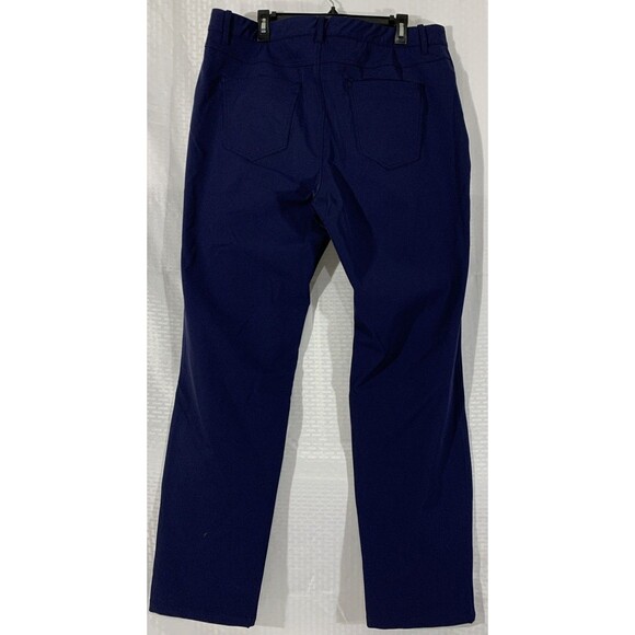 GSTQ Mens Navy 5 Pocket Performance Golf Pants Waist 40x34 NWT - Picture 3 of 7